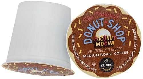The Original Donut Shop Coconut Mocha, Single-Serve Keurig K-Cup Pods, Flavored Medium Roast Coffee, 24 Count