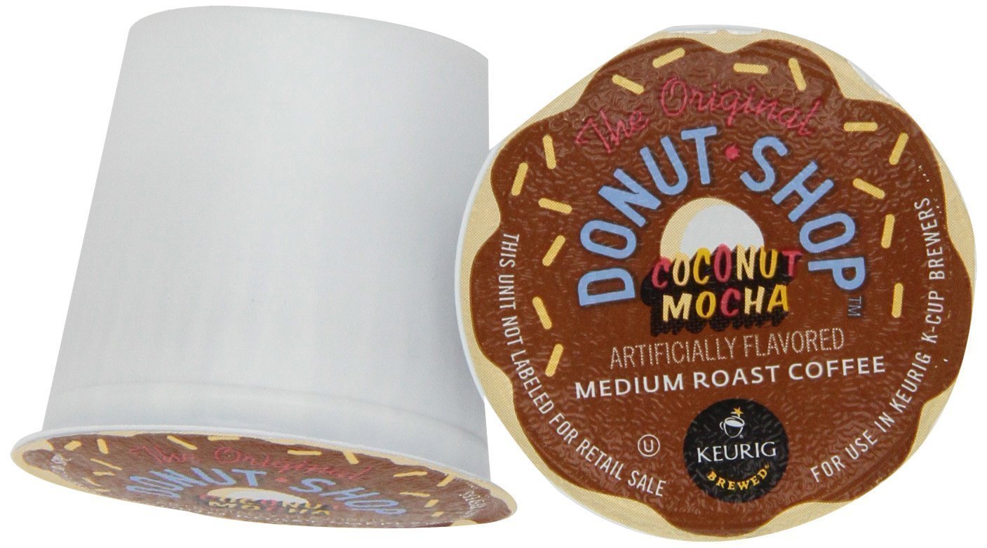 The Original Donut Shop Coconut Mocha, Single-Serve Keurig K-Cup Pods, Flavored Medium Roast Coffee, 24 Count