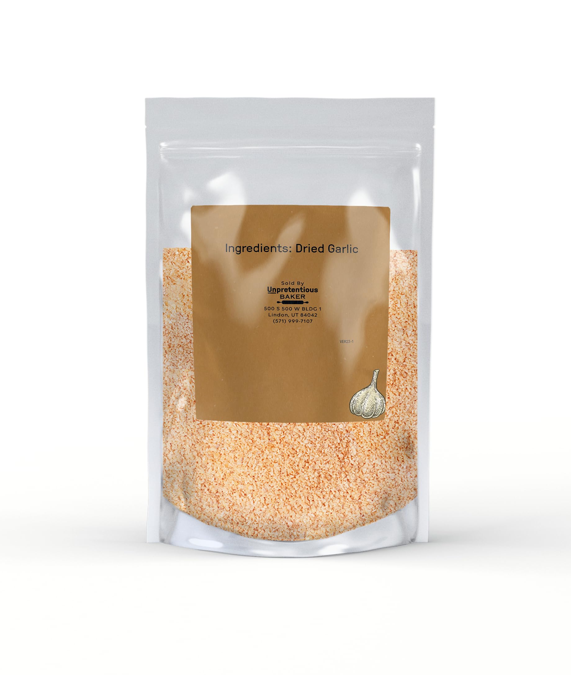 Unpretentious Minced Dried Garlic, 2 lb, Kitchen Essential, Versatile Seasoning