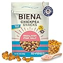 BIENA Chickpea Snacks - Crunchy Roasted Chickpeas - High Fiber Vegan Protein Snacks for Adults and Kids - Individual Pack - Himalayan Pink Salt
