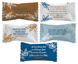 The Dreidel Company 55 Pieces Bible Verses Buttermints, Mint Candies, After Dinner Mints, Butter Mint Candy, Fat-Free, Individually Wrapped