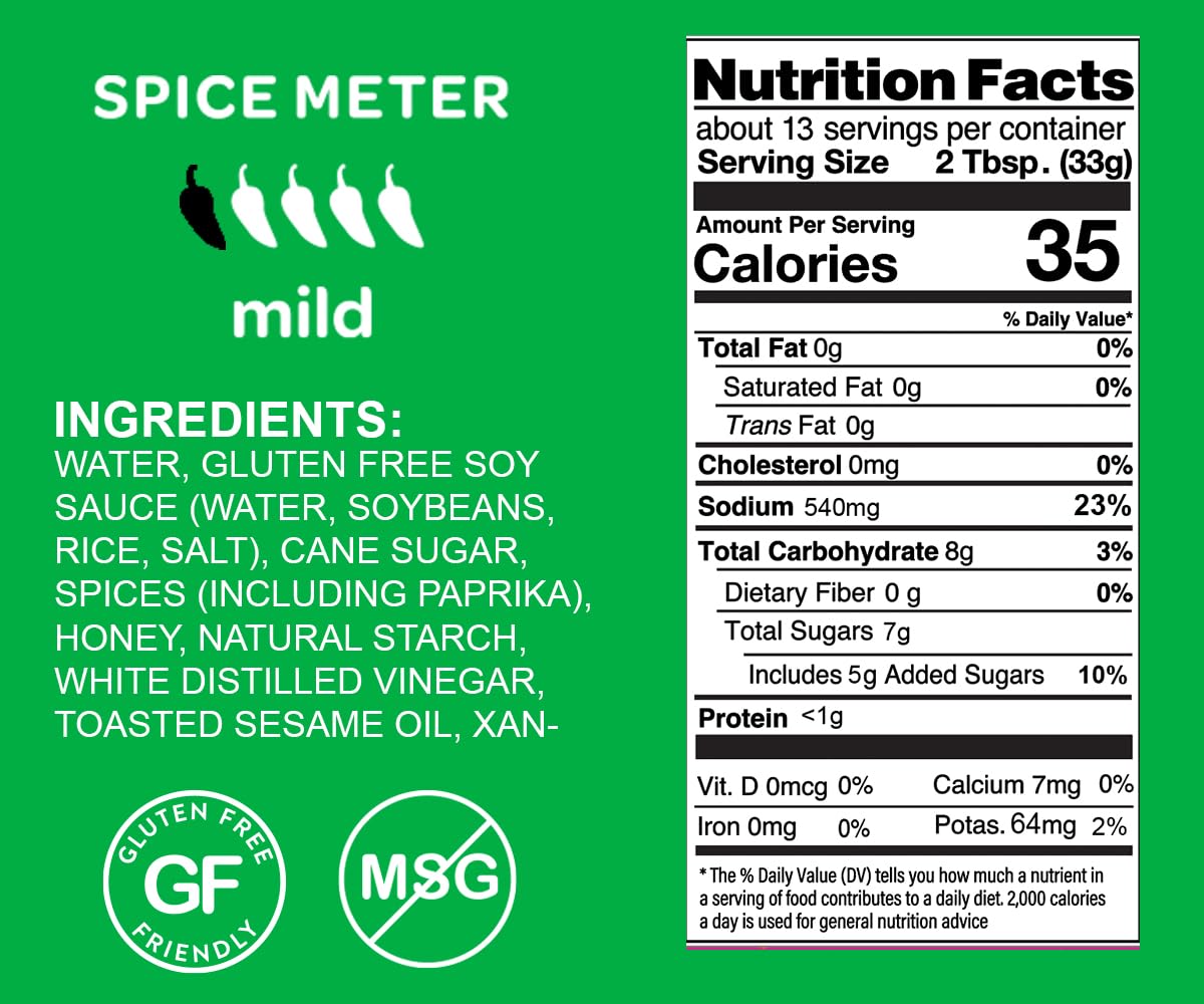 Mr Bing Sweet & Spicy Chili Crisp BBQ Sauce, 14.75 oz, Marinade Dip and Stir-Fry Sauce, Made in USA, Gluten-Free, MSG Free (Pack of 1) (Sweet & Tangy