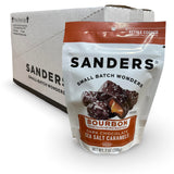 Sanders Dark Chocolate Sea Salt Bourbon Caramels, 7 Ounce, 6 Per Case
