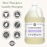 Rustic Strength Natural Laundry Detergent, Lavender Scent, Liquid, Color Safe, Sensitive Skin, HE Compatible, Gallon Plastic