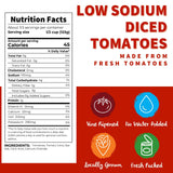Dei Fratelli Low Sodium Diced Tomatoes (14.5 oz. Cans, 6 pack) - Vine-Ripened - Non-GMO