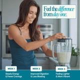 LyfeFuel Vegan Protein Powder Meal Replacement Shake - 18g Organic Plant Based Protein, 50+ Superfoods, 27 Vitamins & Minerals, Low Carb, Dairy