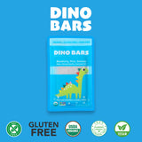 Dino Bars | Organic Fruit Bar for Kids | Organic Toddler Bars and Dinosaur Snacks | Fruit + Oats + Hemp Hearts with Edible Paper | Blueberry Kids Bar