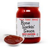Bone Suckin' Sauce Sweet Southern BBQ Sauce - 18 oz in Glass Bottle, All-Purpose Barbecue Sauce, For Ribs, Chicken, Pork, Beef, Gluten-Free, Non-GMO