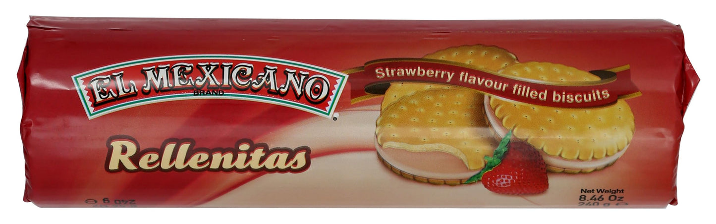 El Mexicano, Rellenitas De Fresa , 8.46 Ounce