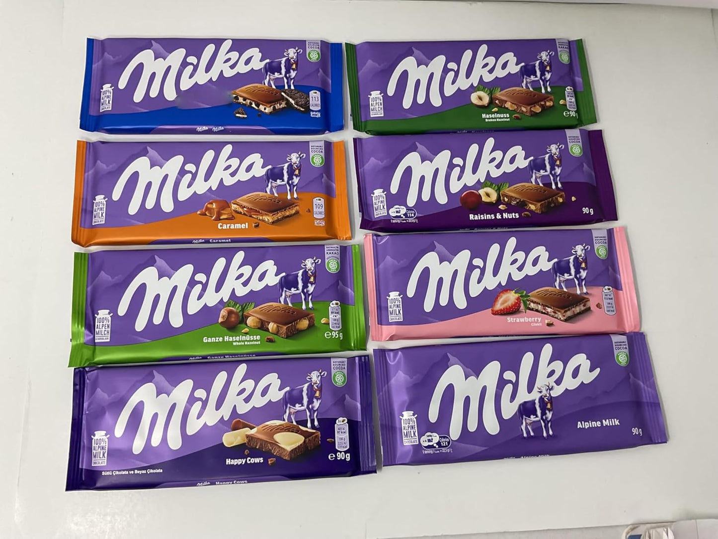 Milkaa European Chocolate Bars Variety Pack of 10 Bars (May be duplicates)