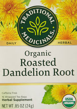 Traditional Medicinals Roasted Dandelion Root Herbal Tea, 16 ct