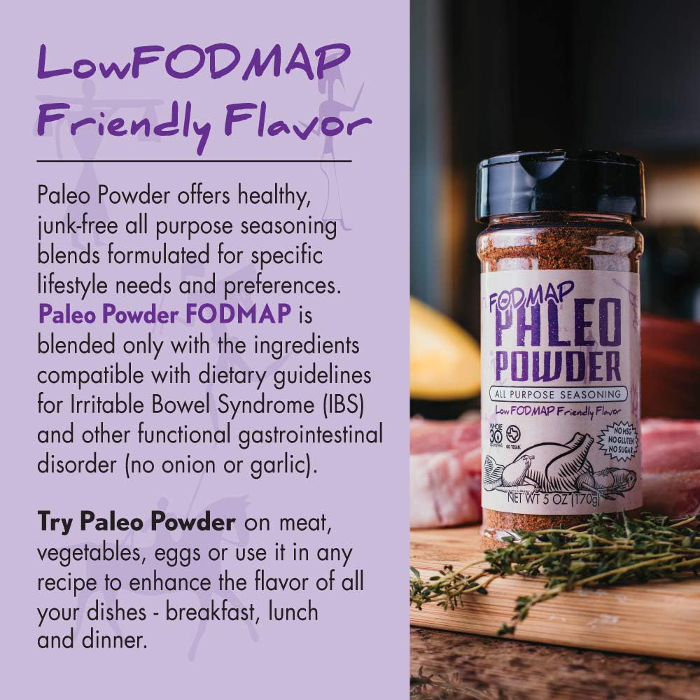 Paleo Powder Fodmap All Purpose Seasoning | The Original Low Fodmap Paleo Food Seasoning for All Paleo Diets | Certified Keto Food, Paleo, Whole 30