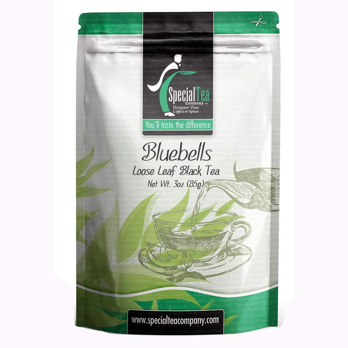Special Tea Bluebells, Loose Leaf Black Tea, 3 Ounce