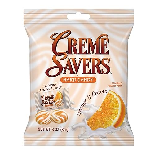 Creme Savers Orange and Creme Hard Candy | The Taste of Fresh Orange Swirled in Rich Cream | The Original Classic Creme Savers Brought To You By