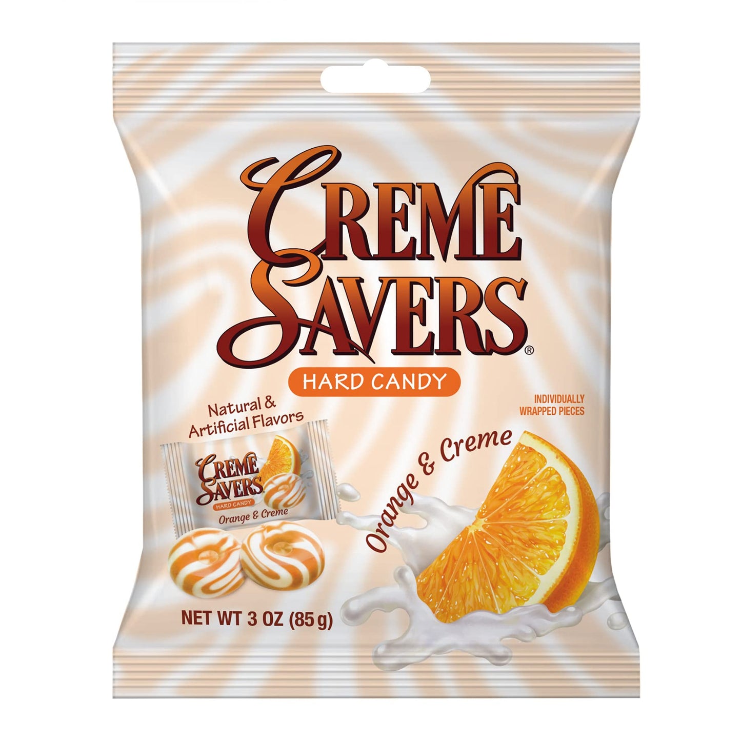 Creme Savers Orange and Creme Hard Candy | The Taste of Fresh Orange Swirled in Rich Cream | The Original Classic Creme Savers Brought To You By