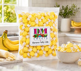 Banana Taffy - 1.5 lbs of Chewy Candy in a Bulk Bag Soft Individually Wrapped Classic Salt Water Flavor