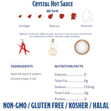 Crystal Louisiana's Pure Hot Sauce, Original, 1 Gallon Bottle (128 Fl Oz) Amazon Exclusive Recipe Card Included