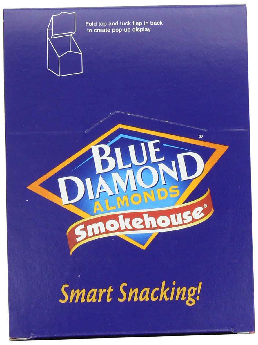 Blue Diamond Almonds, Smokehouse, 1.5-Ounce Packages (Pack of 24)