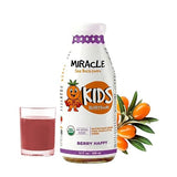 Miracle Sea Buckthorn Kids BERRY BOOM - Organic Sea Buckthorn Juice for Kids | Strawberry, Grape & Apple Blend | No Added Sugar, Non-GMO | Immune