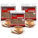 Angel Brand Linseed Flax Seeds - 2.5 oz Pouch, Pack of 3 - Whole Flax Seeds for Baking, Cooking, and Healthy Snacks