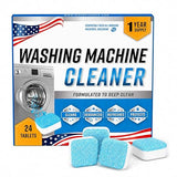 Washing Machine Cleaner Tablets 24 Pack, Washer Machine Cleaner Descaler for HE Front Loader & Top Load Washers, Laundry Machine Cleaner Tablets
