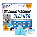 Washing Machine Cleaner Tablets 24 Pack, Washer Machine Cleaner Descaler for HE Front Loader & Top Load Washers, Laundry Machine Cleaner Tablets