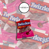 CandyKrave Twizzlers Cherry Flavored Nibs - 50 Pieces - Individually Wrapped Cherry Candy - Chewy & Delicious Candy for Birthdays, Easter, Christmas