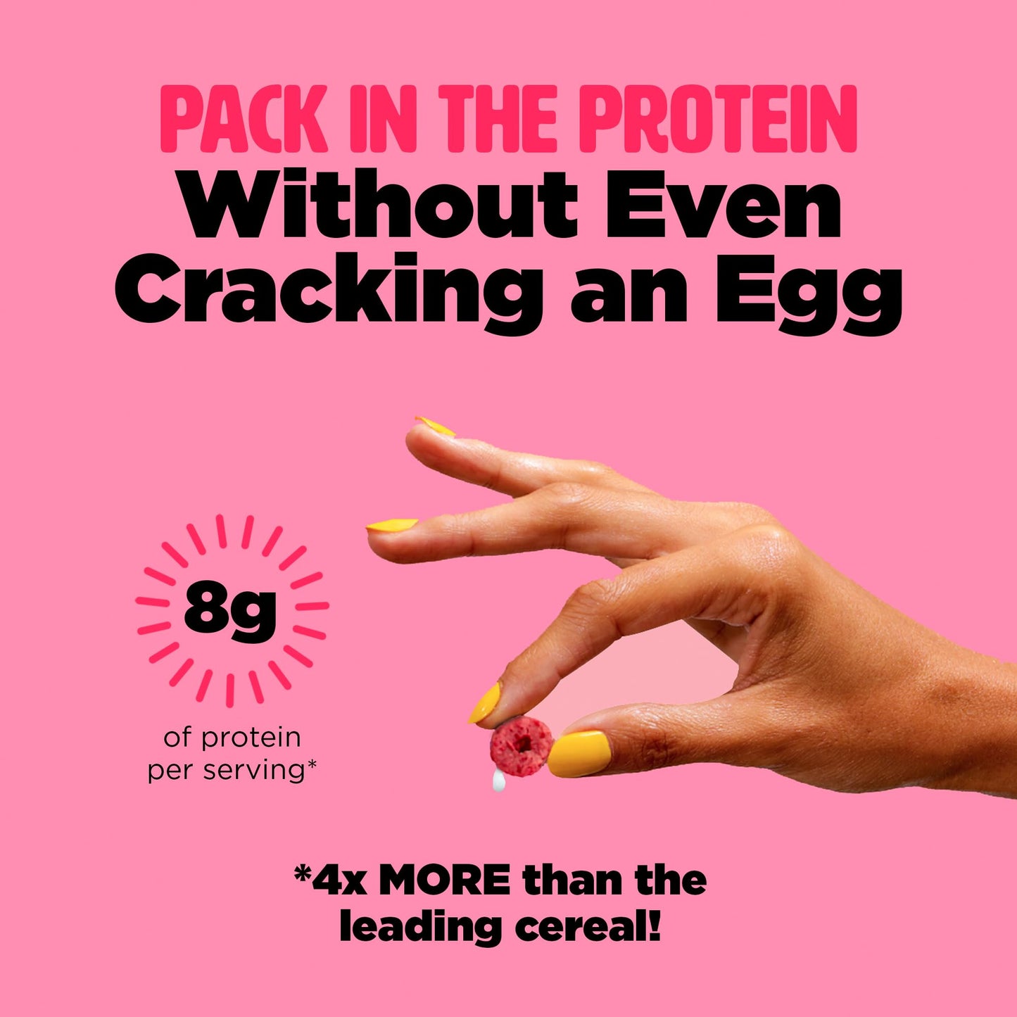 Three Wishes Grain-Free Protein Breakfast Cereal - 8g Protein and 3g Fiber - Healthy, Low Sugar Breakfast Cereal, Gluten Free, Vegan-Friendly, Non-GMO