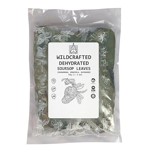 Graviola (sour Sop) Loose Leaves tea 2 oz - All Natural organically grown package in resealable pouch