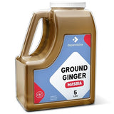 Dependable Foods Ground Ginger Spice - 5 Lb. Bulk Jar - Non-GMO, Kosher, Salt-Free, Allergen-Free| Zesty Spice Delight