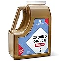 Dependable Foods Ground Ginger Spice - 5 Lb. Bulk Jar - Non-GMO, Kosher, Salt-Free, Allergen-Free| Zesty Spice Delight