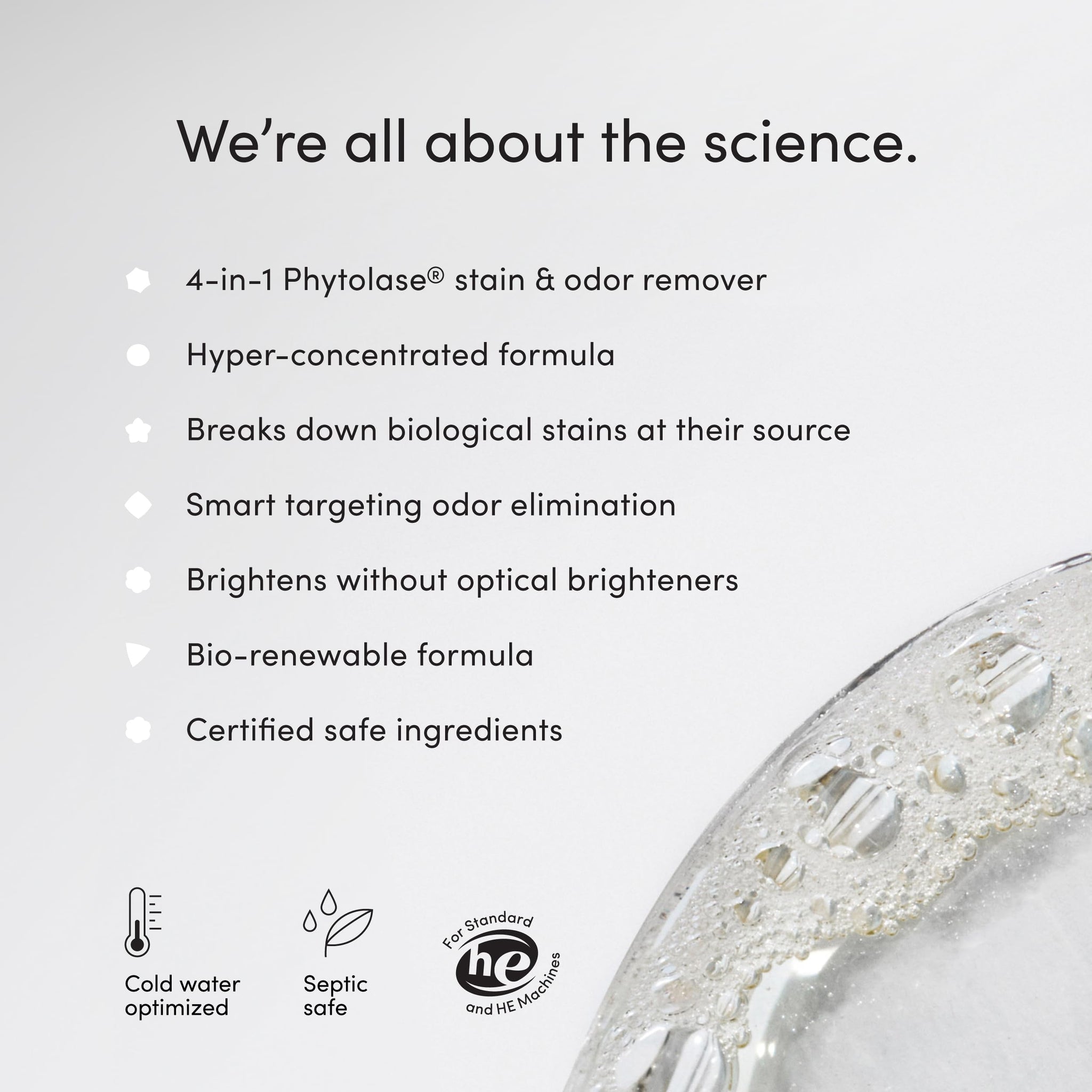 Dirty Labs | Scent Free | Bio Enzyme Laundry Booster | 48 Loads (1 lb) | Hyper Concentrated | High Efficiency & Standard Machine Washer | Nontoxic
