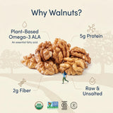 GoodSAM Small Farms - Organic Raw Walnut Halves & Pieces - 8oz Pouch - Single Origin - Sourced from Regenerative Farms