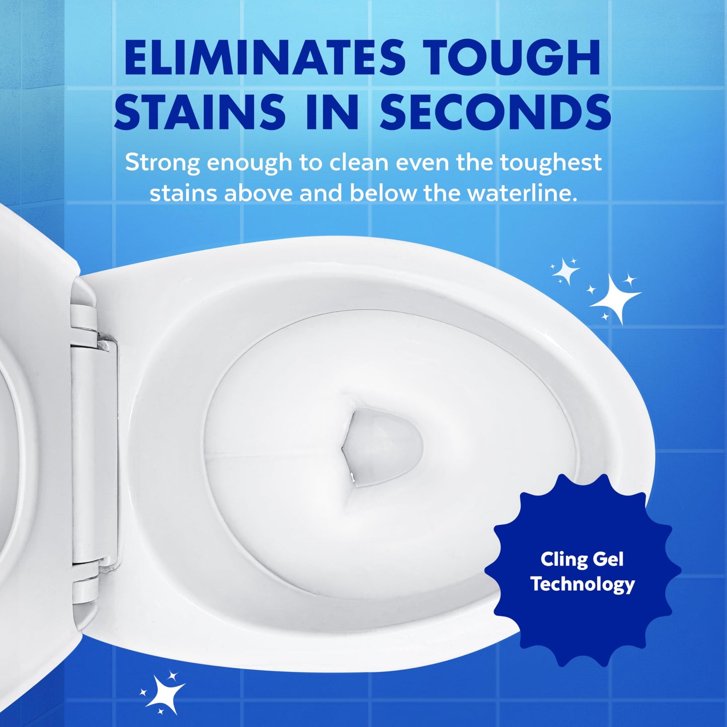 Lysol Toilet Bowl Cleaner, Max Strength Bathroom Cleaning Supplies, Toilet Bowl Cleaner Clinging Gel, Home Essential, Instant Stain Removal