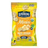 Lundberg Organic White Cheddar Rice Cake Minis, 5 Ounce, Gluten-Free, USDA Certified Organic, Non-GMO Verified, Whole Grain Brown Rice