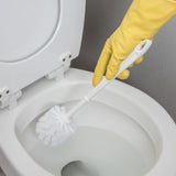 Sparta Flo-Pac Toilet Bowl Brush for Commercial Restrooms, Heavy Duty Toilet Brush with Plastic Handle for Bathrooms, 11 Inches, White