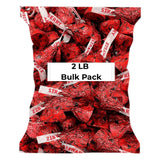 Candykrave Hershey'ss Kisses Strawberry Milk Chocolate candy - (2LB 180 pcs) - Bulk chocolate Silver Foil Candy variety pack - Delicious Treats