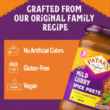 Patak Mild Curry Paste, 10-Ounce Bottle (Pack of 4)