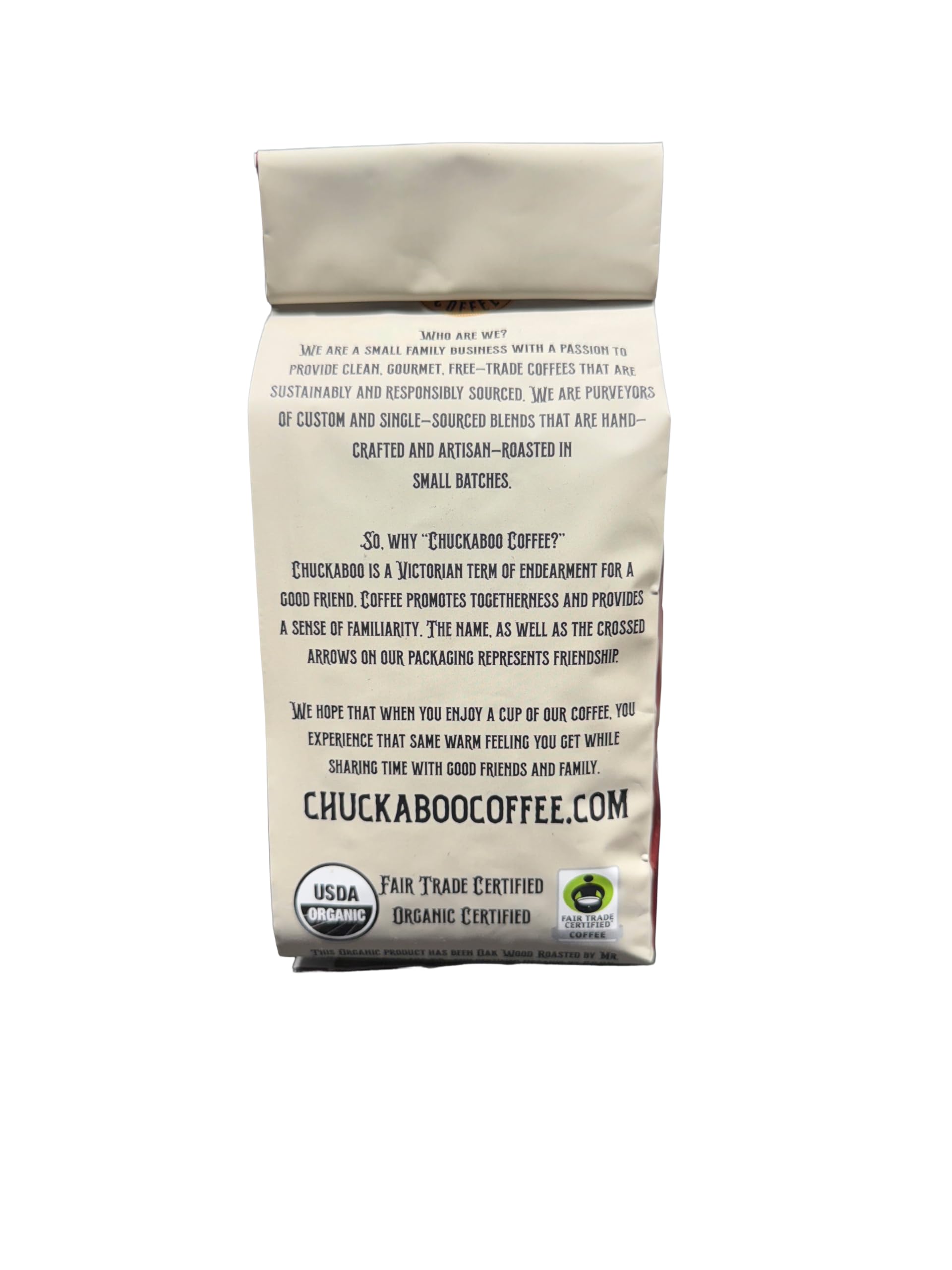 Chuckaboo Coffee - Dark Roast - Whole Bean - Specialty Grade Coffee - Guatemala Lote De Damas Organic - Fair Trade Certifie - Organic Certified