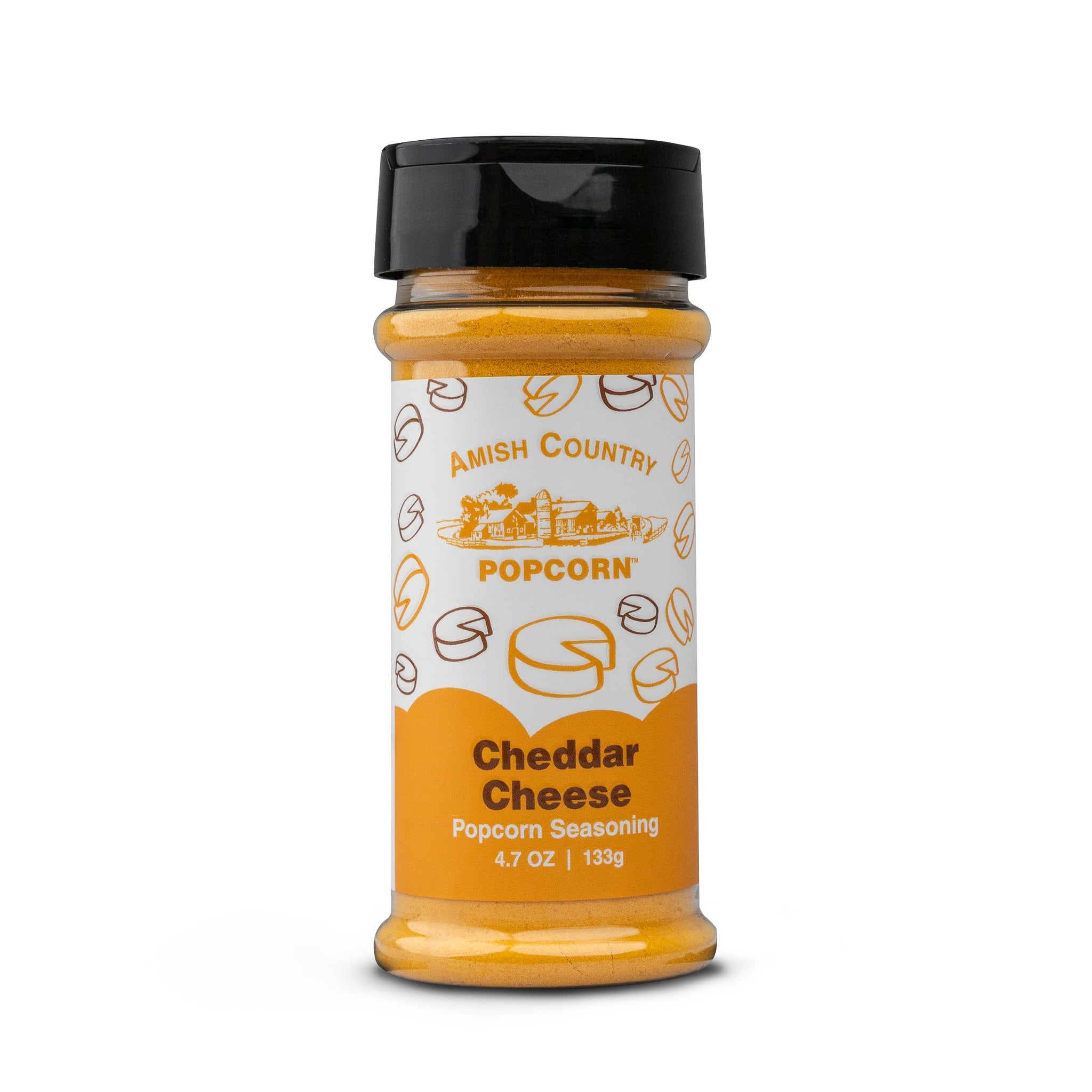Amish Country Popcorn | Seasoning Variety Pack | 5 Bottles | Ballpark Buttersalt, Cheddar Cheese, White Cheddar, Ranch, Sour Cream and Onion | Old
