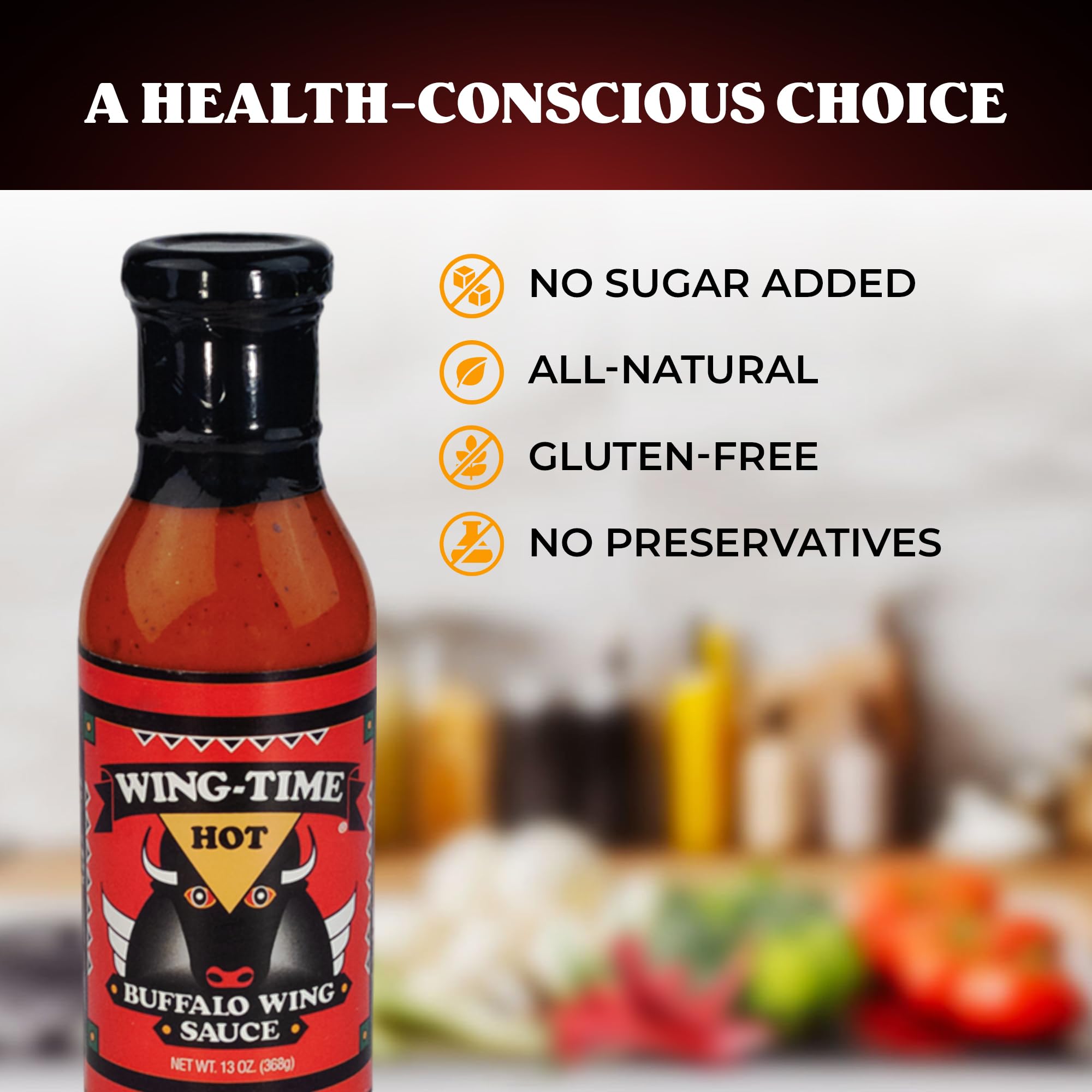Wing Time Sauce Wing Buffalo Hot (Pack of 12)