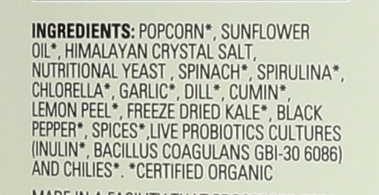 Living Intentions Organic Superfood Popcorn - Salsa Verde - NonGMO - Gluten Free - Vegan - 4 Ounce Unit