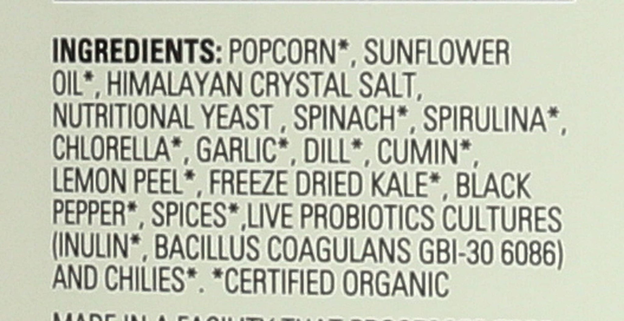 Living Intentions Organic Superfood Popcorn - Salsa Verde - NonGMO - Gluten Free - Vegan - 4 Ounce Unit