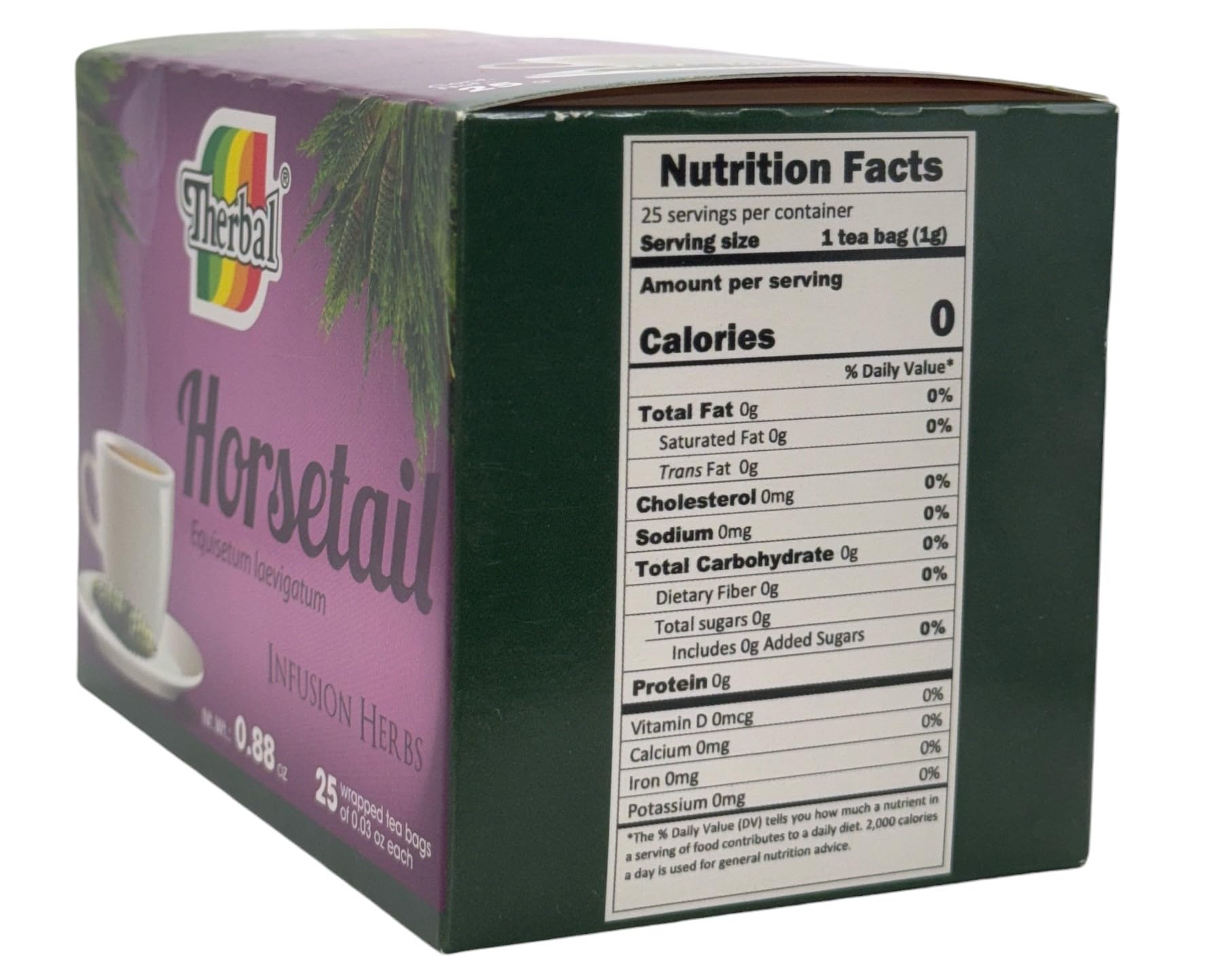 Cola de Caballo Té (Horsetail Tea) - 25 Tea Bags - Vegan, 100% Natural - Premium Therbal Brand