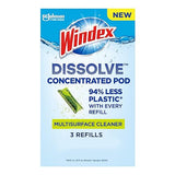 Windex Dissolve Concentrated Pods, Multisurface Cleaner, 3 Concentrated Dissolvable Refill Pods