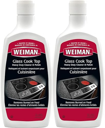 Glass Cooktop Heavy Duty Cleaner and Polish - 20 Ounce - Non-Abrasive No Scratch Induction Glass Ceramic Stove Top Cleaner and Polish (20 Oz Single