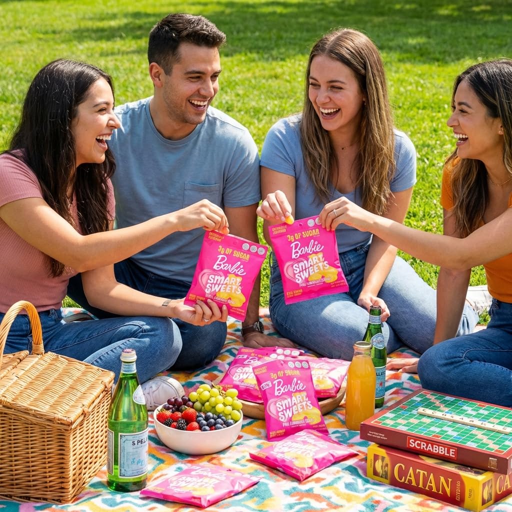 SmartSweets 10 Pack Assorted Variety - Sweet Fish, Sour Blast Buddies, Peach Rings, Red Twists, Gummy Sour Melon, Pink Lemonade, Gummy Worms, Tropical