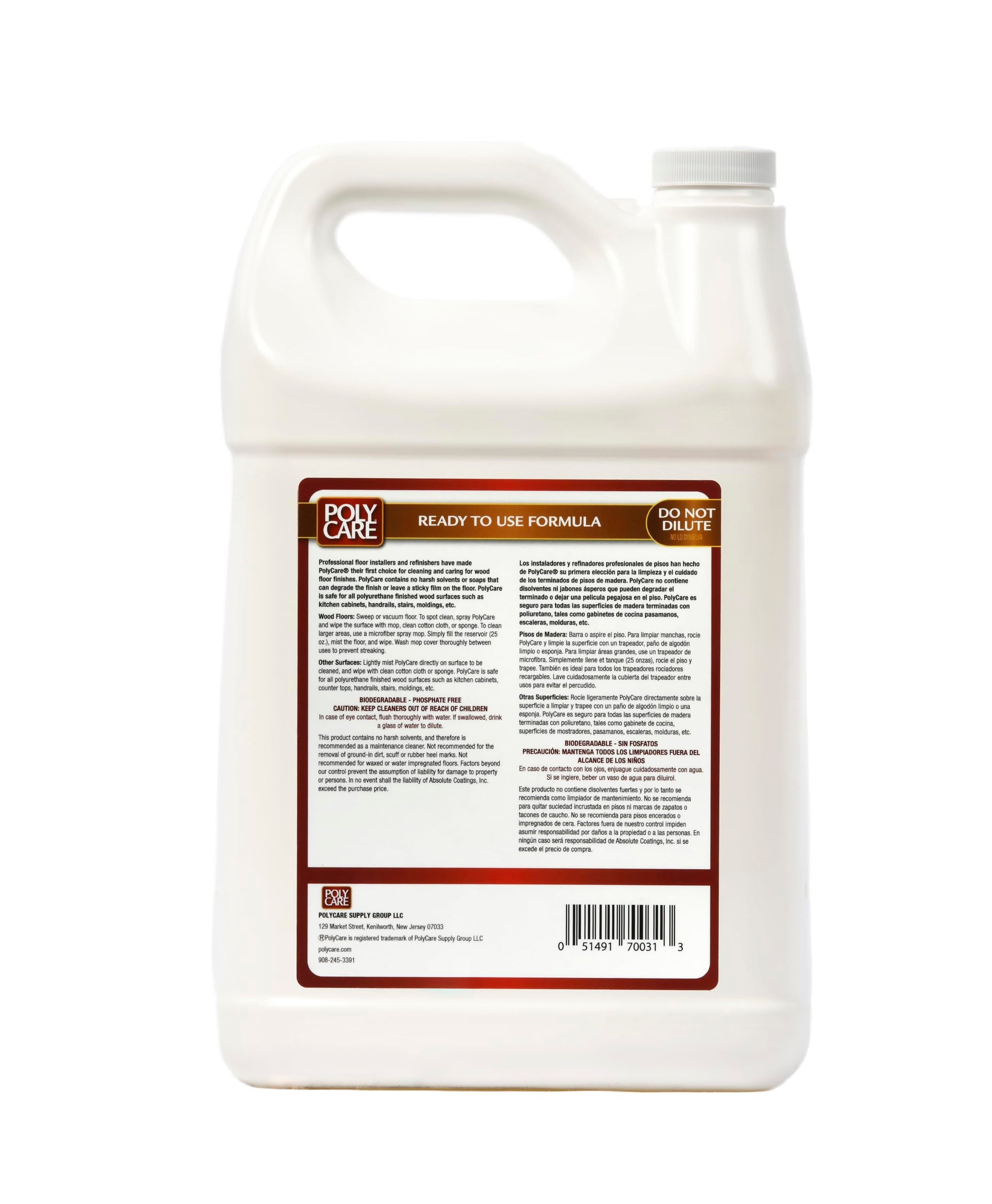 PolyCare 70031 Cleaner Ready to Use 1 Gal. by PolyCare