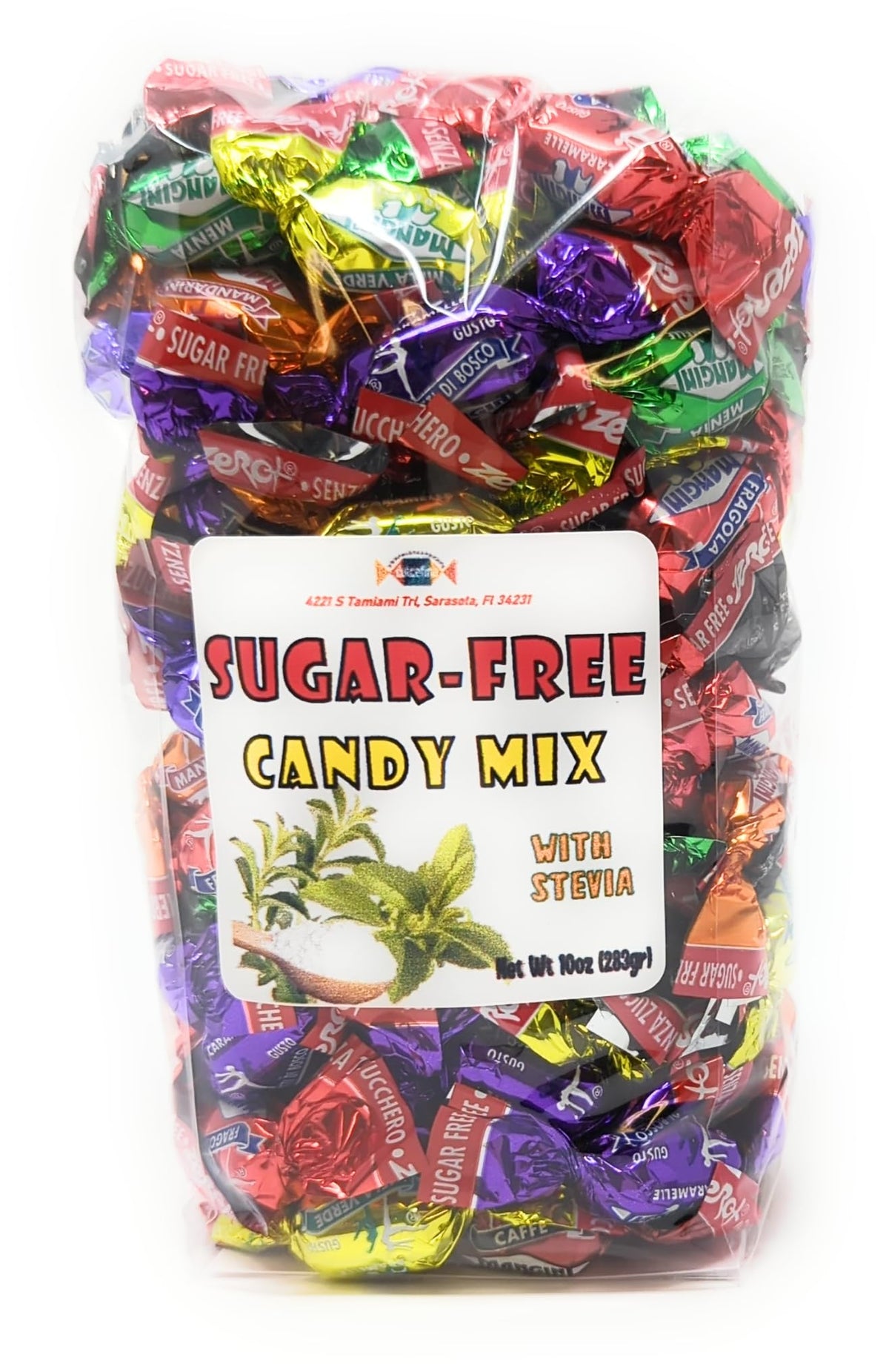Sugar Free Candy Mix w/Stevia - Total wt. 30(Oz), Include: 3 pck of Sugar Free Candy Mix w/Stevia,
