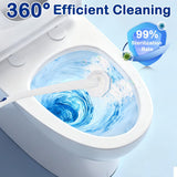 60 Count Disposable Toilet Wand Refills for Toilet Wand, 5X Cleaning Power Scrubber Refill, Bathroom Cleaning Supplies, No Falling Apart, Fresh